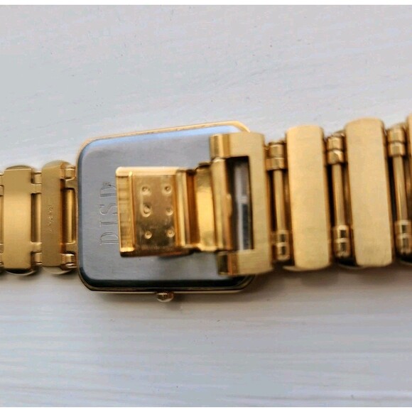 Seiko Quartz 7320-5889 Vintage Gold Tone Rectangular Dress Watch Japan 1984 - Picture 12 of 16